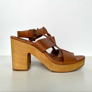 MADEWELL The Irving Leather Chunky Heel Sandal 8.5